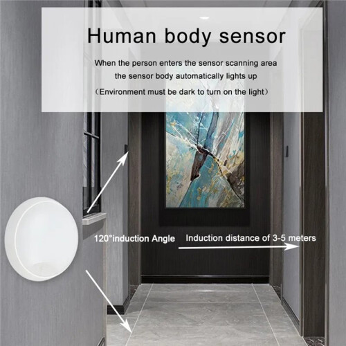 Wall Lamp Human Motion Sensor Circular Light IP65 Waterproof Courtyard LED Ceiling Light Courtyard Motion Sensor Lamp 2