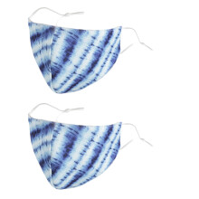 Stretchig tygmask med öronöglor, andningsbar tygmask med elastiska öglor, skonsam mot öronen och justerbar nässladd, mjuk och bekväm att bära