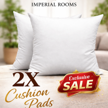 (Pack of 2) Cushion Pads Inserts - Premium Hollowfibre Filled Pillow Pads-Premium Quality Sofa Cushions