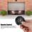 Wireless 4-Button Remote Control, ABS, 50-100m Range Black 3