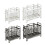 Wall Mounted Stainless Steel Chopsticks-Gray double compartment 3