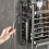 Wall Mounted Stainless Steel Chopsticks-Gray double compartment 5
