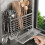 Stainless Steel Utensil Holder For-White Three compartment 6