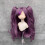 2 piezas Peluca para muñeca de 25 cm Morado RomanCurl 4