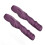 2 piezas Peluca para muñeca de 25 cm Morado RomanCurl 14