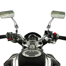Aluminum Alloy Motorcycle Handlebar Mirrors Universal 2-Pack