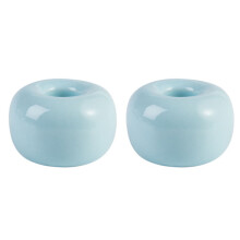 Mini Toothbrush Holder Stand Ceramic 2 Pcs