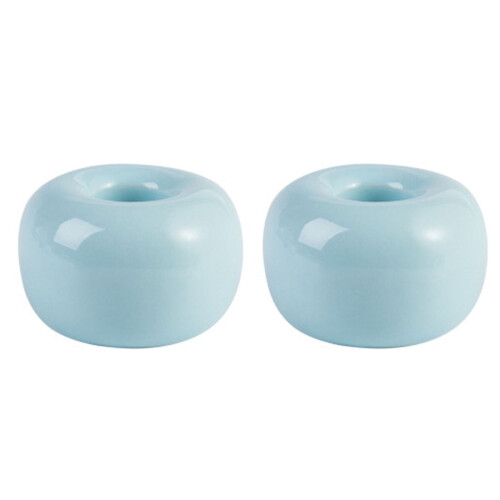 Mini Toothbrush Holder Stand Ceramic 2 Pcs