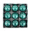 Plastic Pearl Christmas Tree Baubles 9pcs 1