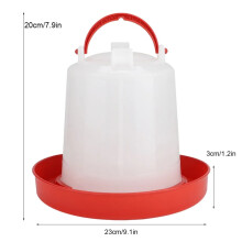 Chicken Water Trough for Kitchen Dining Red
