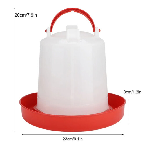 Chicken Water Trough for Kitchen Dining Red