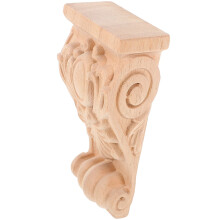 Wooden Corbel Set European Carved Style 2 pcs
