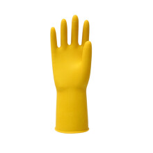 Rubber Dishwashing Gloves Long Cuff 15 Inch Ginger S