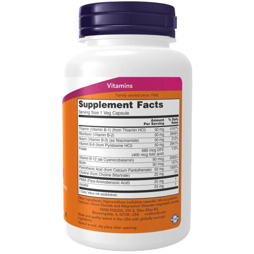 NOW Foods NOW Vitamin B-50  Metabolism & Fatigue Support 2