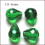Gröna droppformade pärlor K9 Glas 10x12mm 50 st 1