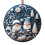White and Blue Acrylic Christmas Ornaments Snowman Tree 1