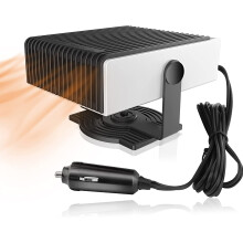 12V 150W Car Heater and Fan, Fast Defrost Heating 2 in 1 Plug in Windshield Defroster for Vehicles