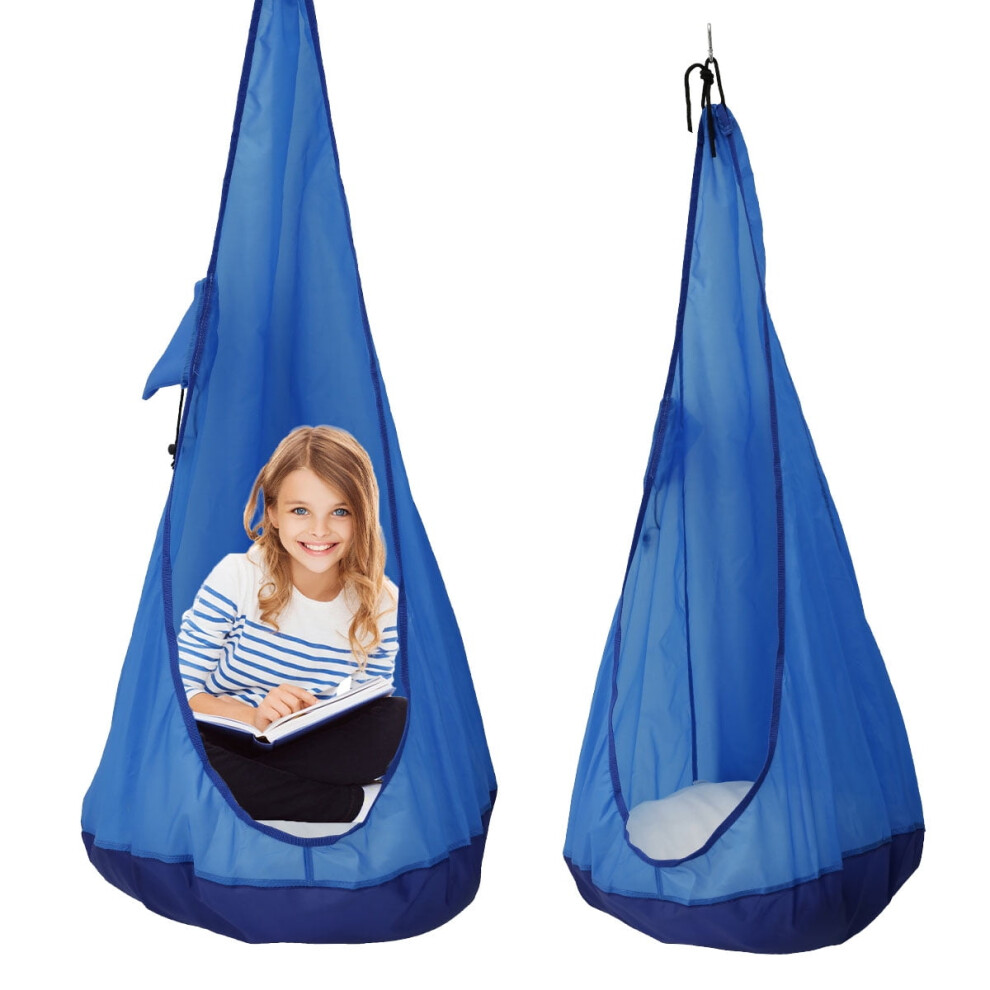 Kids Pod Swing Seat - Durable Hanging Hammock Chair for Indoor and Outdoor Suspension
