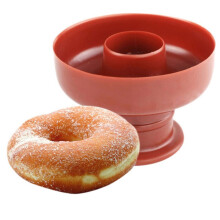 Big Clear! Donut Cake Embosser Flower Heart Doughnut Press Mold Biscuit Stamps Fondant Sugar craft Cookie Cutter Kitchen Tools Bakeware Round
