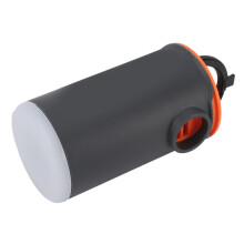 Rechargeable Electric Air Pump 30W, Compact 5.5x5.2x9cm for Inflatables Black Orange