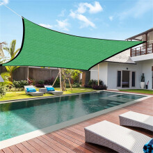 YZEGDCH Clearance! Commercial Sun Shade Canopy Kit, 98% UV Block Rectangular Shade Sail with Stainless Steel Grommets for Pool, Deck, Restaurant