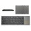 Portable Foldable Bluetooth Keyboard with Touchpad – Ultra-Slim Wireless Keyboard Compatible with Android, iOS, Tablet | Compact Travel Design | 1