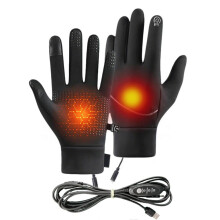 Rechargeable Heated Gloves for Men & Women, USB-Powered, Touchscreen-Friendly, 3 Heat Levels, Compatible with Skiing, Cycling, Hunting, Fishing