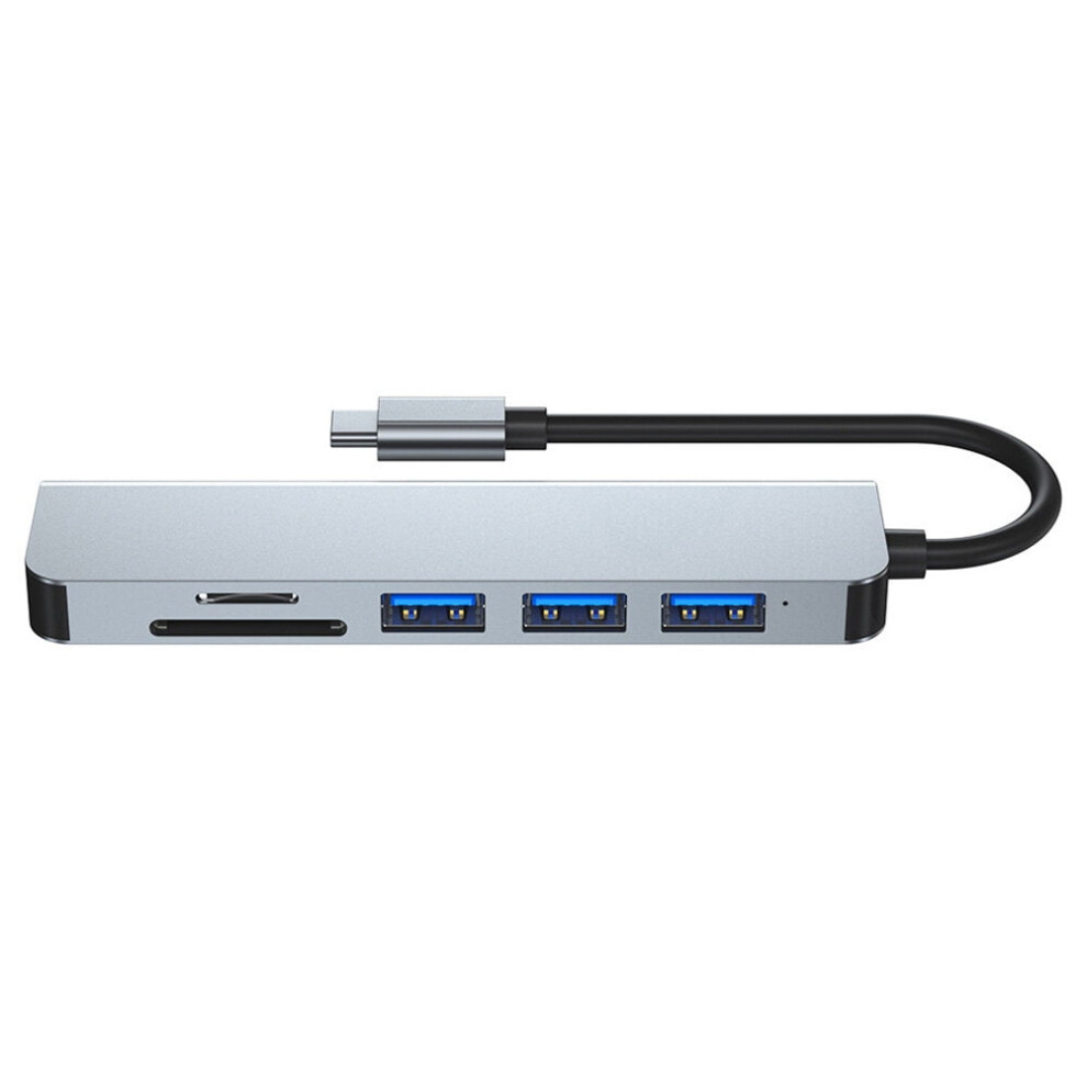 6 Ports Usb Hub Docking Station For Laptop Computer With Pd Charging And Output 9448483388610