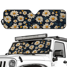 Daisy Print Windshield Sun Shade for Jeep Wrangler TJ JK