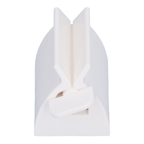 Manual Toothpaste Dispenser Holder, 5.3x4.7x3.6cm, White 2