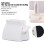 Manual Toothpaste Dispenser Holder, 5.3x4.7x3.6cm, White 6