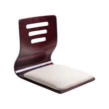 Ergonomic Wooden Floor Chair with Foam Cushion