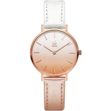 Women's Minimalist Dress Watch with Leather Strap
