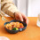 Apple-Shaped Plastic Dinner Plates 8.5 x 8 cm 1
