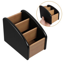 HOMEMAXS Organizer multiuso per bustine di tè, caffè e zucchero, con cassetto, design elegante in plastica, dimensioni 12,5 x 6,5 x 3,5 pollici.