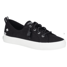 Crest Vibe Linen Svart Sneaker – Dame 8W