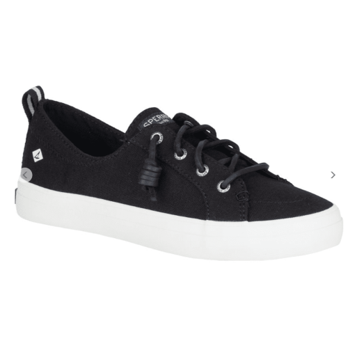 Crest Vibe Linen Sort Sneaker - Dame 8W