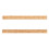 Wood Ruler Khaki Versatile Cm Length for Sewing Projects 2Pcs 1