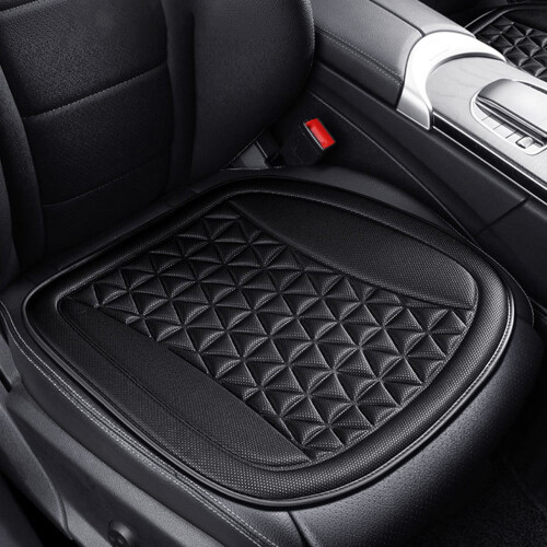 Car Seat Cushion with Cooling Pad Ventilated Black