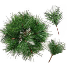 Triani Artificial Green Pine Needles Branches 20Pcs