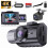 3-Channel Dash Cam Front Rear Interior 1080P 170 Wide 1