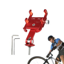 Bike Phone Mount Aluminum Alloy Adjustable Angle Shock
