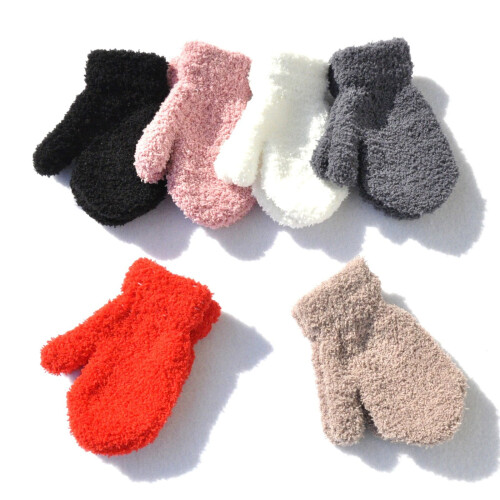 Plush Winter Mittens for Babies – Soft Fleece-Lined, 2