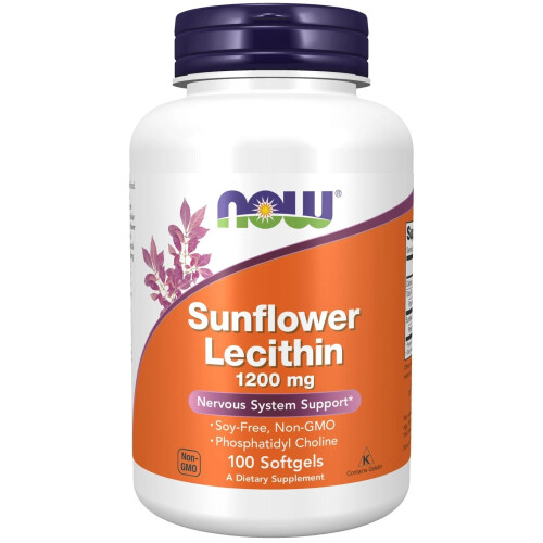 NOW Foods Sunflower Lecithin 1200mg CellularNervous Support