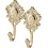 Vintage Bronze Curtain Holdbacks Rose Pattern Zinc Alloy 1