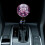 Pink Bubble Crystal Gear Shift Knob with 3 Threaded Adapters Universal Fit 2