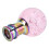 Pink Bubble Crystal Gear Shift Knob with 3 Threaded Adapters Universal Fit 10
