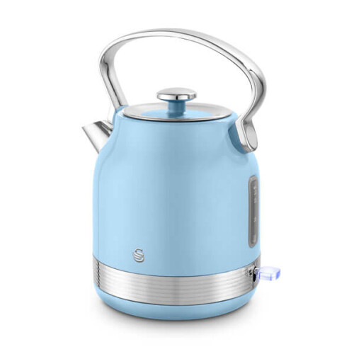 Swan Swan Retro Revive Blue Traditional Kettle