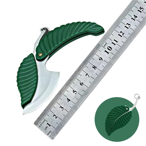 Green Leaf Keychain Multi-Function Outdoor Tool 2