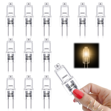 Bombillas halógenas para lámparas de araña, bombillas duraderas de 20 W y 12 V con base G4 y amplias aplicaciones para una iluminación segur